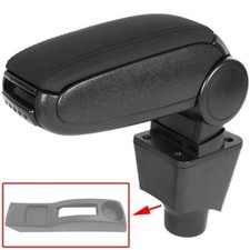 MITTELARMLEHNE ARMLEHNE+ MONTAGESATZ SCHWARZER ÖKO-LEDER FÜR DACIA SANDERO LOGAN