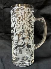 Feuerwehr Krug Glas Bierkrug