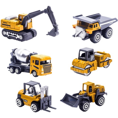 6stk baustellen fahrzeuge - baustellen,