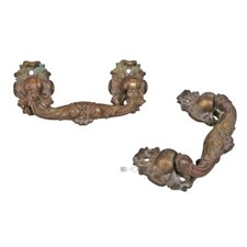 Truhengriffe antik Bronze Griffe alt Möbel 13cm