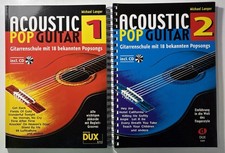 Acoustic Pop Guitar Gitarrenschule Band 1 + 2, Gitarre Songbook Lehrbuch Langer