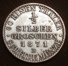 Preussen 1/2 Silbergroschen 1871 B