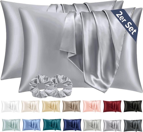 2er set satin kissenbezug - 2er,