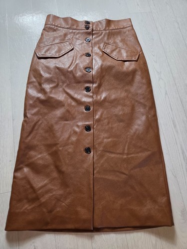 Langer rock kunstleder m - langer, h&m