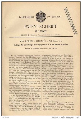 Original patentschrift m - original,