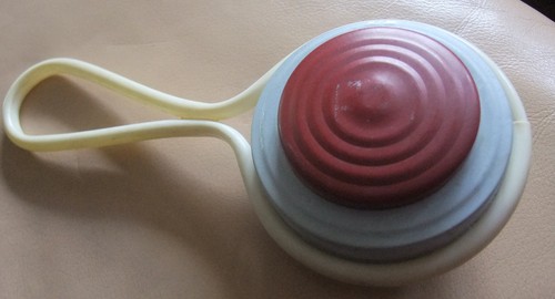 Antike zelluloid baby rassel - antike, baby-rassel