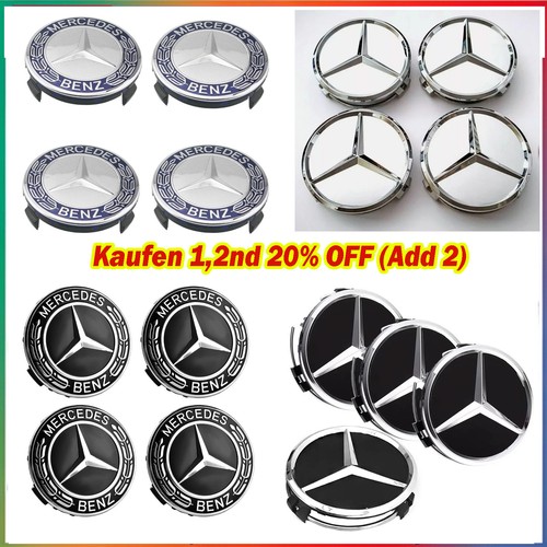 4pcs 75mm felgendeckel - 75mm,