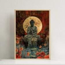 Buddha Moon print, Oriental