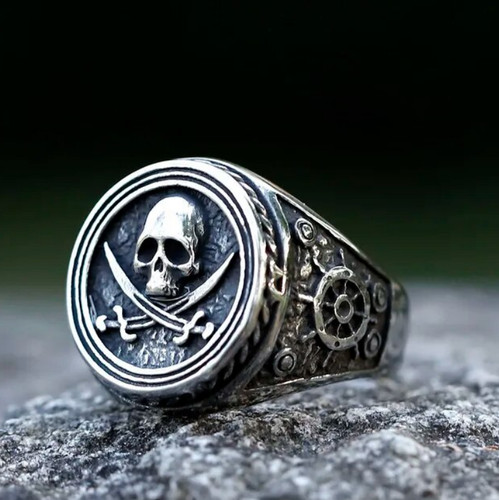 Ring totenkopf skull edelstahl - ring,