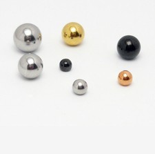 10 Stück Piercing Ersatzkugel Verschluss Kugel Ball Edelstahl Schraubkugel