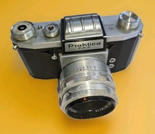 Camera Praktica F.X 2 mit Objektiv Carl Zeiss Jena Tessar 1:2.8 / 50mm M42