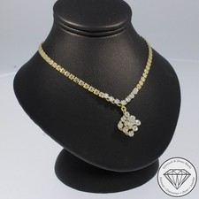 Wert 1100 € Bicolor Diamant Collier 585 14 Karat Gold xxyy