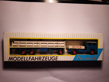Modellauto 1:87 Permot Skoda-Zugmaschine  "Busch" mit Anhänger