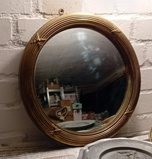 Messing Spiegel rund vintage