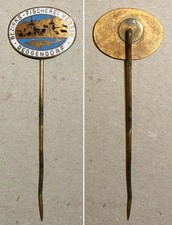Emaillierte Anstecknadel Bezirks-Fischerei-Verein Deggendorf / Fischen + Angeln