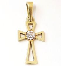 Kreuz Anhänger 14 Karat 585