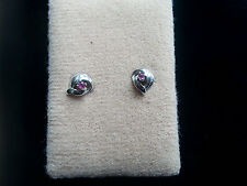 Ohrstecker Rubin in Silber 835/000