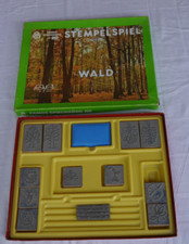 DDR - Famos - Spielwaren Nr. 553 Stempelspiel Wald  mit 11 Stempel  OVP