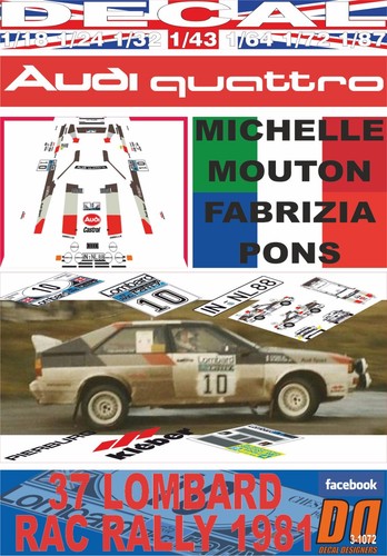 Decal audi quattro michele - quattro,