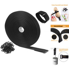 Klettband 10m 2cm 50 Schnalle