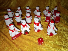 Coca Cola Eisbären Spielfiguren 16 Stück + Würfel Mensch Ärgere Dich Nicht Rarit