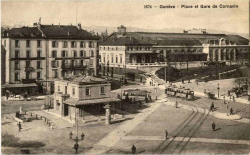 Geneve place gare de - -,