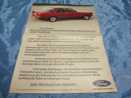 Ford reklame von 1968 - ,,