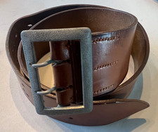 Uniform Ausrüstung Lederkoppel Offz Luftwaffe braun Zinkschnalle 6x105cm 1-2WK