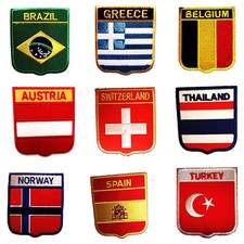 Aufnäher Bügelbild Flagge Fahne Wappen Patch Applikation Flicken Aufbügler