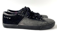 WRANGLER Sneakers Schürschuhe Gr. 38 5  Schuhe Samtschürsenkel Schwarz Anthrazit