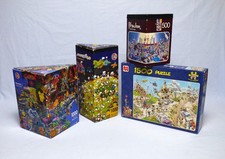 4 Puzzle Paket Heye Mordillo Blachon Theurer Jan van Haasteren Tour de France