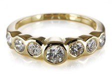 Ring 7 Brillanten ca. 0,8 ct