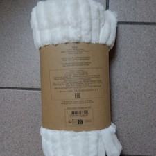 YVES ROCHER Decke Wohndecke Kuscheldecke wollweiß 110 x150 cm NEU