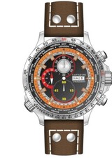 CAVADINI Herrenuhr Chronograph Tag-Datum Kaliber OS00 Edelstahl braun CV-1607