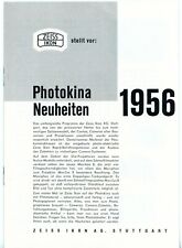 ZEISS IKON Prospekt PHOTOKINA NEUHEITEN 1956 Ikoflex Nettax Contaflex (Y4109