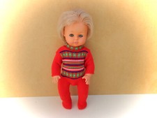 Puppenjunge, blondes Haar, 80er Jahre, sehr guter Zustand