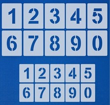 Nr.4 Zahlenschablone verschiedene Größen ●10 einzelne Schablonen Zahlen von 0-9