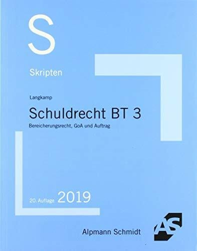Skript schuldrecht 3 - schuldrecht, bt
