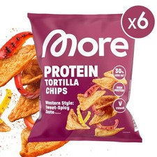 Western Style Protein Tortilla Chips | 6x50g | More Nutrition | MHD 02/2026