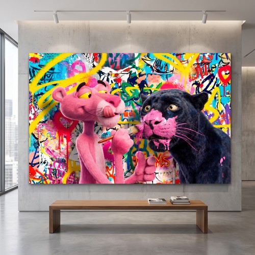 Pop art rosarote - rosarote, panther
