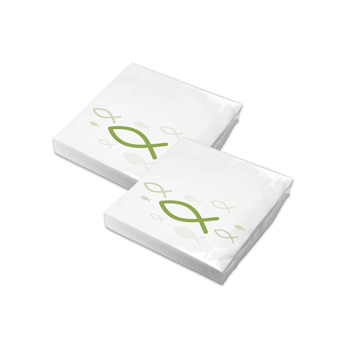 Itenga servietten fisch grün - servietten,