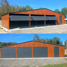 3 Fach Garage 12x5 m Blechgarage Doppelgarage Lieferung & Montage inkl.