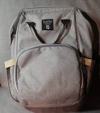 Wickeltasche Pomelo Best Family Baby Wickelrucksack 10 Fächer Grau