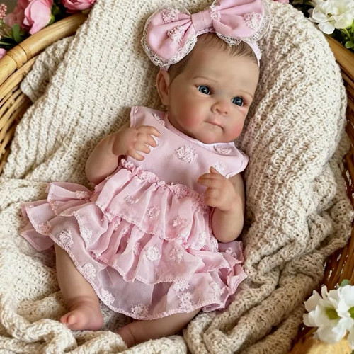 Reborn babypuppe vinyl - babypuppe, 55