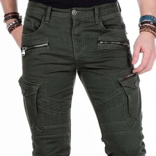 Cipo & Baxx LIVORNO Herren cargo Jeans Denim khaki CD424