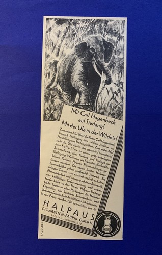 1929 carl hagenbeck - hagenbeck,, halpaus