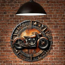 Blechschild rund motorrad - blechschild,
