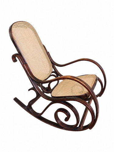 Antiker schaukelstuhl thonet - /,