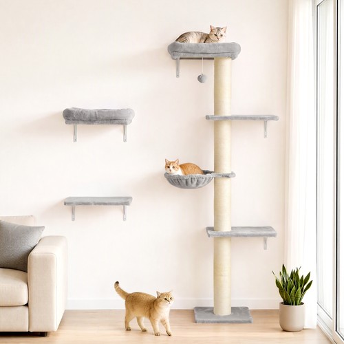 Pawhut kletterwand katzen - kletterwand,