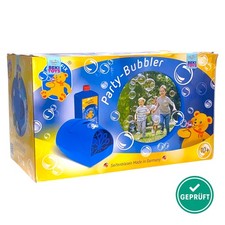 Pustefix Party Bubbler – Seifenblasenmaschine blau mit 1000ml Flüssigkeit